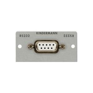 Kindermann Konnect 50 alu - Modulares Faceplate-Snap-In - DB-9 (7444000420) von Kindermann