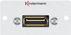 Kindermann Konnect 50 alu - Modulares Faceplate-Snap-In - DisplayPort von Kindermann