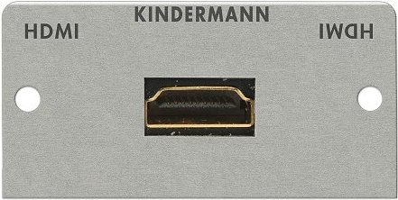 Kindermann Konnect 50 alu - Modulares Faceplate-Snap-In - HDMI (7444000542) von Kindermann