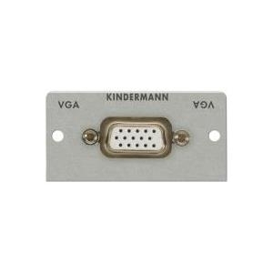 Kindermann Konnect 50 alu - Modulares Faceplate-Snap-In - VGA (7444000401) von Kindermann