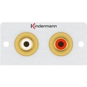 Kindermann - Modulares Faceplate-Snap-In - RCA X 2 von Kindermann