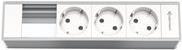Kindermann Module Panel for 4 Plates - Steckdosengehäuse - oberflächenbündig montierbar - Spannungsversorgung X 3 - eloxiertes Aluminium Kindermann Module Panel for 4 Plates - Steckdosengehäuse - oberflächenbündig montierbar - Spannungsversorgung X 3 - eloxiertes Aluminium von Kindermann