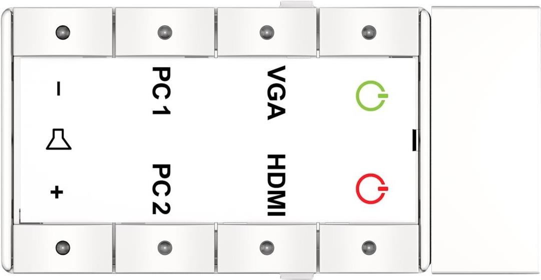Kindermann Neets EcHo - Tastenbedienfelder - 8 Tasten - Kabel - weiß, RAL 9003 (7464000591) von Kindermann