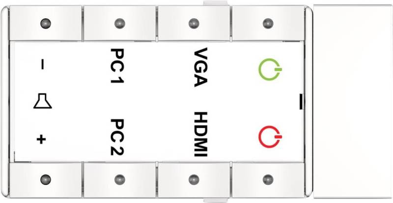 Kindermann Neets EcHo - Tastenbedienfelder - 8 Tasten - Kabel - weiß, RAL 9003 (7464000591) von Kindermann