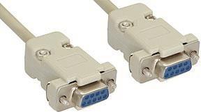 Kindermann RS232/Nullmodem-Kabel - 5 m Serien-Kabel Grau - Weiß (5826000005) von Kindermann