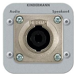 Kindermann Speakon 4 pol. 7441-413 54x54 mit Lötanschluss (7441000413) von Kindermann