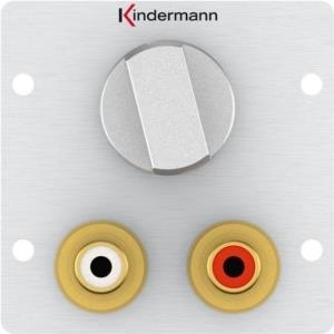 Kindermann Volume control - Modulares Faceplate-Snap-In - RCA X 2 Kindermann Volume control - Modulares Faceplate-Snap-In - RCA X 2 von Kindermann