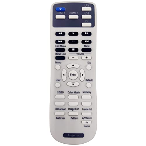 Kindsion Kompatible Fernbedienung 218183000 für Epson EH-TW5210, EH-TW5300, EH-TW5350, EH-TW5400, EH-TW5600, EH-TW5650, Heimkino 2100/2150, PowerLite Home Cinema 20 40/2045 Projektoren Kindsion Kompatible Fernbedienung 218183000 für Epson EH-TW5210, EH-TW5300, EH-TW5350, EH-TW5400, EH-TW5600, EH-TW5650, Heimkino 2100/2150, PowerLite Home Cinema 20 40/2045 Projektoren von Kindsion