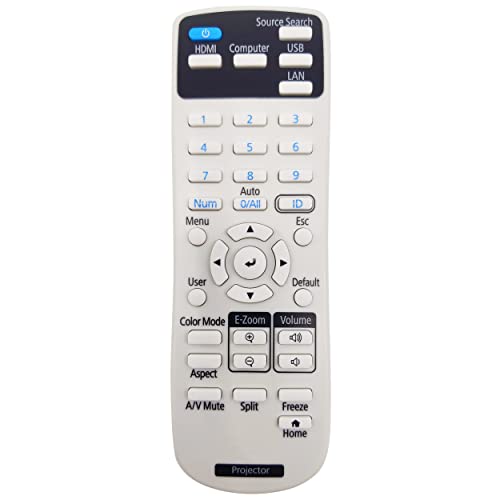 Kindsion Kompatible Fernbedienung 222150800 für Epson EB-760W, EB-760Wi, EB-770F, EB-770Fi, EB-775F, EB-810E, EB-815E, EB-L210SF, EB-L210SW, EB-L210W, EB-L260F, EB-L265F Projektoren Kindsion Kompatible Fernbedienung 222150800 für Epson EB-760W, EB-760Wi, EB-770F, EB-770Fi, EB-775F, EB-810E, EB-815E, EB-L210SF, EB-L210SW, EB-L210W, EB-L260F, EB-L265F Projektoren von Kindsion