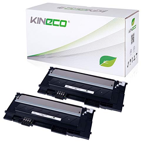 2 Toner kompatibel mit CLP-320 für Samsung CLP-325, CLX-3180, CLX-3185 - CLT-K4072S/ELS - Schwarz je 1.500 Seiten von Kineco