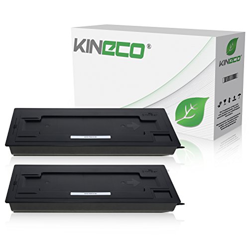 2 Toner kompatibel mit Kyocera TK-410 TK410 für Kyocera KM1620, KM1635, KM1650, KM2020, KM2035, KM2050 F S J - 370AM010 - Schwarz je 15.000 Seiten von Kineco