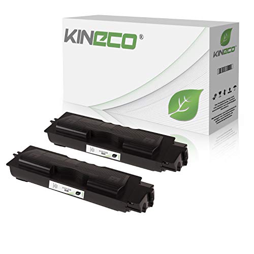 2 Toner kompatibel mit Kyocera TK580K ECOSYS P6021 CDN FS-C 5150 DN - 1T02KT0NL0 - Schwarz je 4.000 Seiten von Kineco