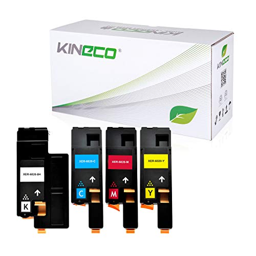 4 Toner kompatibel mit Xerox Phaser 6020BI, 6022, 6027, WorkCentre WC 6025, 6027 - Schwarz 2.000 Seiten, Color je 1.000 Seiten 4 Toner kompatibel mit Xerox Phaser 6020BI, 6022, 6027, WorkCentre WC 6025, 6027 - Schwarz 2.000 Seiten, Color je 1.000 Seiten von Kineco