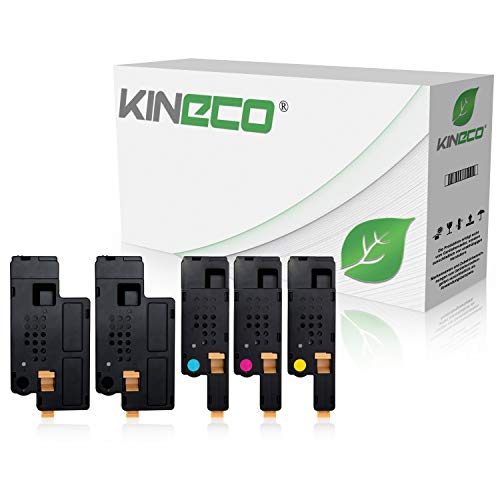 Kineco 5 Toner Schwarz 2000 Seiten, Color 1.400 Seiten, Neuste Chipgeneration für Füllstandsanzeige, Kompatibel mit Epson Aculaser C1700, C1700 Series, C1750 N, W, CX17, CX17 NF, WF von Kineco
