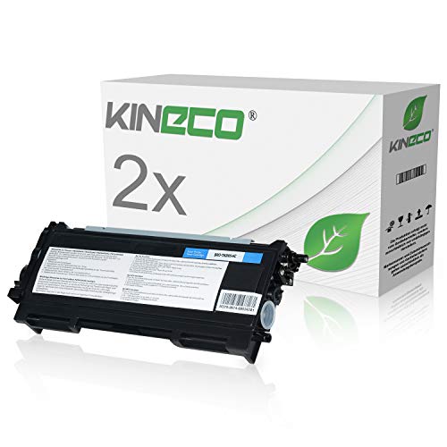 Kineco 2 Toner kompatibel für Brother TN-2005 TN-2000 für Brother HL-2035, HL-2037, HL-2035R - Schwarz je 3.500 Seiten von Kineco