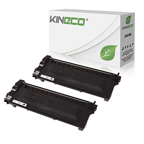 Kineco 2 Toner kompatibel für Brother TN-2320 TN-2310 für Brother HL-L2340DW, HL-L2360DN, MFC-L2700DW, DCPL2520DWG1, DCP-L2500D, HL-L2360DN - TN2320 TN2310 - je 5.200 Seiten von Kineco