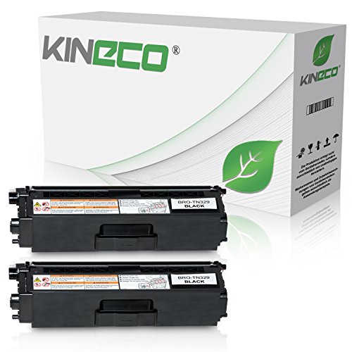 Kineco 2 Toner kompatibel für Brother TN-329BK für Brother DCP-L 8450CDW, MFC-L8600CDW, MFC-L8850CDW - Schwarz je 6.000 Seiten von Kineco
