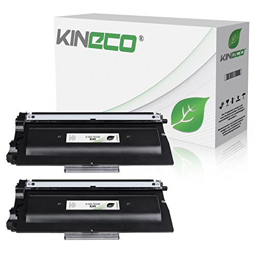 Kineco 2 Toner kompatibel für TN-3380 für Brother HL-5450, DCP-8100 Series, HL-5400 Series, HL-6100 Series, MFC-8510DN, MFC_8710DW, MFC-8950DW - TN3380 - Schwarz je 8.000 Seiten von Kineco