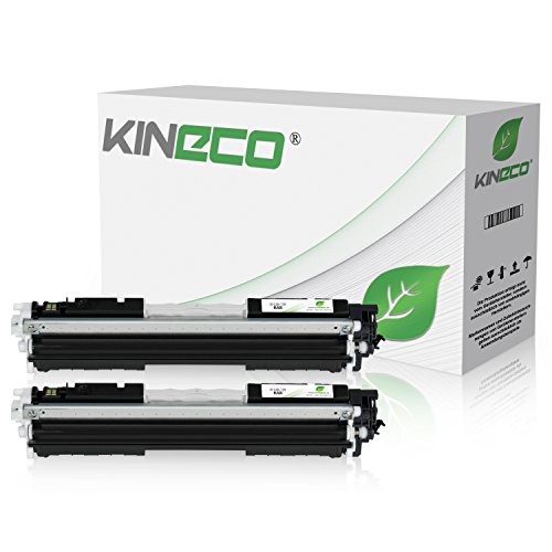 Kineco 2 Toner kompatibel mit Canon 729 für I-Sensys LBP-7010c, LBP-7018c, LBP-7000 Series, Lasershot LBP-7000 Series - - Schwarz je 1.200 Seiten von Kineco