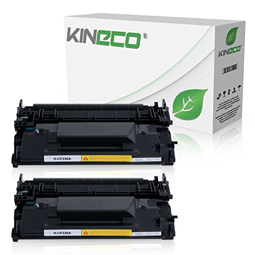 Kineco 2 Toner kompatibel mit HP CF226A 26A für HP Laserjet Pro M402dne M402n M402DW M402dw M400 Series MFP M426 DN/dw/fdn/fdw/fw/n M420 Series von Kineco
