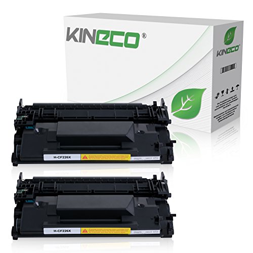 Kineco 2 Toner kompatibel mit HP CF226X 26X für HP Laserjet Pro M402dne M402n M402DW M402dw M400 Series MFP M426 DN/dw/fdn/fdw/fw/n M420 Series von Kineco