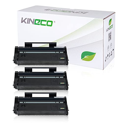 Kineco 3 Toner kompatibel mit Ricoh SP 112, SP 112SU, SP 100, SP 100SUe, SP 100SFe, SP 100SF - 407166 - Schwarz von Kineco
