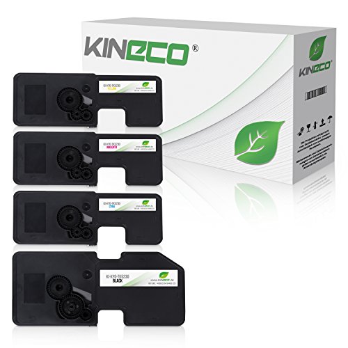 Kineco 4 Toner ersetzt TK5230 Multipack für Kyocera Ecosys M5521cdn M5521cdw P5021cdw von Kineco