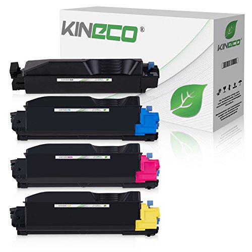 Kineco 4 Toner für Kyocera TK-5290 1-1-1-1 Black 17000 Seiten,CMY je 13000 Seiten von Kineco