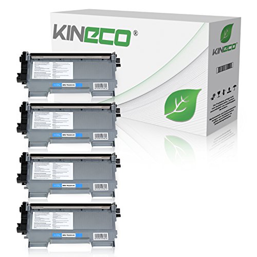 Kineco 4 Toner kompatibel für Brother TN-2220 DCP-7060 7065 7070 D N DN DW Fax 2840 2845 2940 2950 MFC-7360 7362 7460 7470 7860 N DN D DW von Kineco