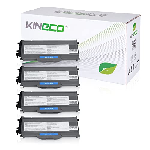 Kineco 4 Toner kompatibel für TN-2120 für Brother DCP-7030, HL-2140, MFC-7320, HL-2150, HL-2170, MFC-7320 - Schwarz je 2.600 Seiten von Kineco