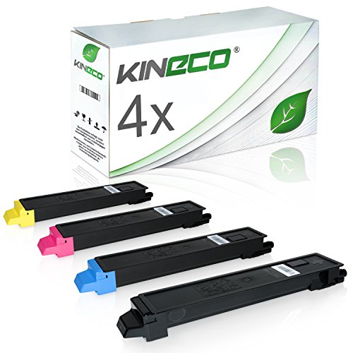Kineco 4 Toner kompatibel für Utax 206Ci, 256Ci, CDC 5520, CDC5525 - Schwarz 12.000 Seiten, Color je 6.000 Seiten von Kineco
