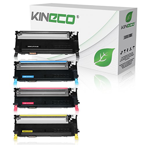 Kineco 4 Toner kompatibel mit CLP-310, CLP-315, CLX-3170FN, CLX-3175FN - Schwarz 2.500 Seiten, Color je 2.000 Seiten von Kineco