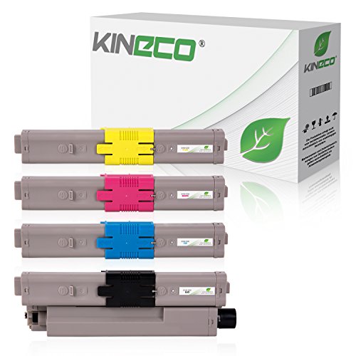 Kineco 4 Toner kompatibel mit Oki C332dn MC363-DN von Kineco