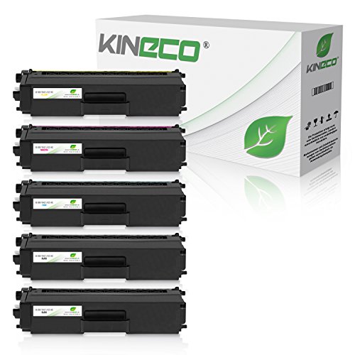 Kineco 5X Toner ersetzt TN421 TN423 2X bk 1x CMY Multipack für Brother MFC-L8690CDW MFC-L8900CDW von Kineco