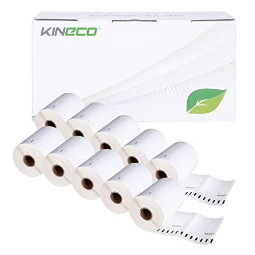 Kineco Etiketten-Rollen kompatibel für Labelwriter 4XL ersetzt S0947420 102mm x 59mm Mehrzwecketiketten (10 Rollen) von Kineco