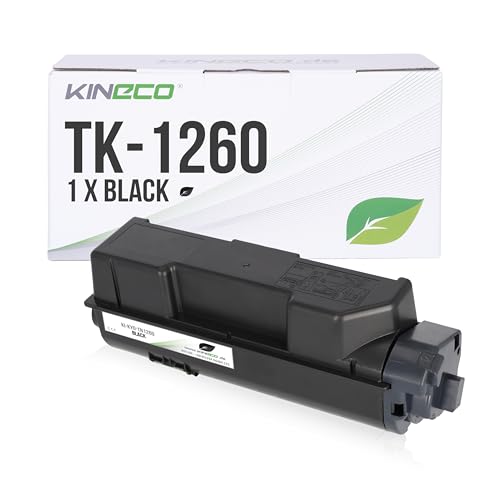Kineco Toner TK-1260 Kompatibel für Kyocera ECOSYS PA4000wx, PA4000x, PA4000wx Plus, PA4000x Plus – Schwarz – 10.000 Seiten – Premium Toner wie Original von Kineco
