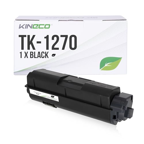 Kineco Toner TK-1270 Kompatibel für Kyocera ECOSYS MA4000fx, MA4000fx Plus, MA4000wifx, MA4000wifx Plus, MA4000x, MA4000x Plus – Schwarz – 10.000 Seiten – Premiumqualität von Kineco