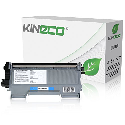 Kineco Toner kompatibel für Brother TN2010 TN-2010 für Brother DCP-7055 W, DCP-7057, HL-2130 R, HL-2132 R, HL-2135 W, Schwarz 3.000 Seiten von Kineco