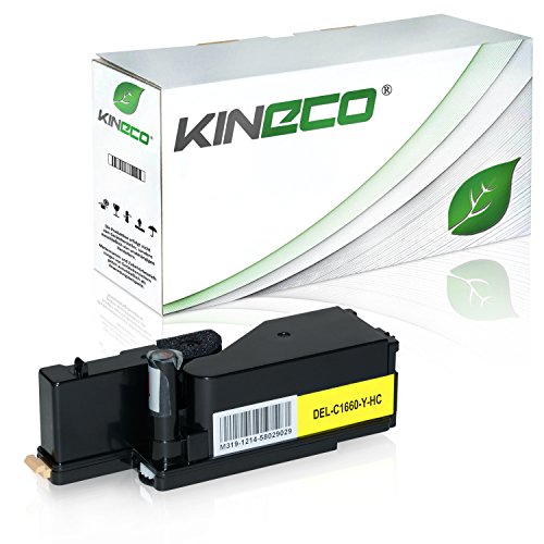 Kineco Toner kompatibel mit Dell C1660 W - 59311131 - Yellow 1.000 Seiten von Kineco