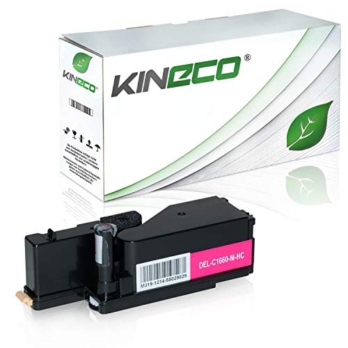 Kineco Toner kompatibel mit Dell C1660W - 59311128 - Magenta 1.000 Seiten von Kineco
