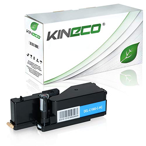 Kineco Toner kompatibel mit Dell C1660W - 59311129 - Cyan 1.000 Seiten von Kineco