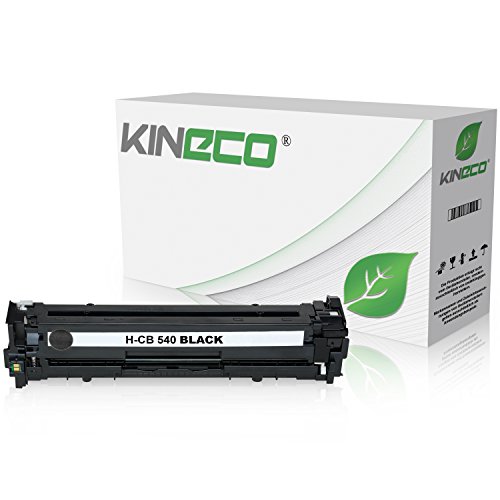 Kineco Toner kompatibel mit HP CB540A Color Laserjet cm 1312 CB MFP, CM1512A, CP1210, CP1214N, CP1510 Series, CP1515N, CP1519 - 125A - Schwarz 2.200 Seiten von Kineco