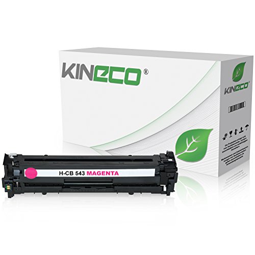 Kineco Toner kompatibel mit HP CB543A Color Laserjet cm 1312 CB MFP, CM1512A, CP1210, CP1214N, CP1510 Series, CP1515N, CP1519 - 125A - Magenta 1.400 Seiten von Kineco