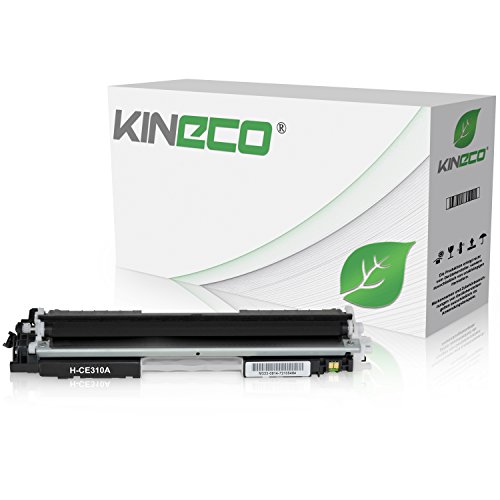 Kineco Toner kompatibel mit HP CE310A 126A für HP Laserjet Pro 100 Color MFP M175, Laserjet Pro M 275, Color Laserjet Pro CP1025nw, CP1028nw - Schwarz 1.200 Seiten von Kineco