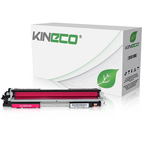 Kineco Toner kompatibel mit HP CE313 für HP Laserjet Pto 100 Color MFP M175, Pro M275, Color Laserjet Pro CP1021, CP1025, CP1028 - CE313A - Magenta 1.000 Seiten von Kineco