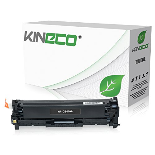 Kineco Toner kompatibel mit HP CE410A Laserjet Pro 300 400 Color M351 M451 M475 MFP M375 DN NW DW - 305A - Schwarz 2.200 Seiten von Kineco