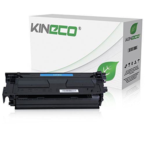 Kineco Toner kompatibel mit HP CF361A 508A Color Laserjet Enterprise M552dn, M553 DN/n/x M577 c/DN/f - Cyan 5.000 Seiten von Kineco