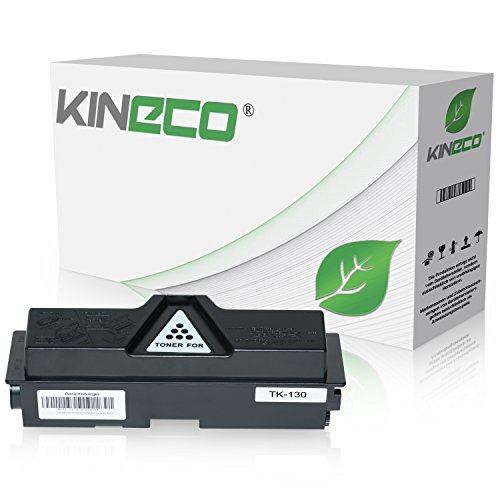 Toner kompatibel mit Kyocera TK-130 TK130 für Kyocera FS-1300, FS-1350, FS-1028MFP, FS-1128MFP, FS-1300DN, FS-1350DN - 1T02HS0EU0 - Schwarz 7.200 Seiten von Kineco