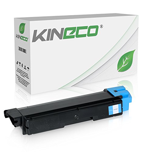 Toner kompatibel mit TK-590 TK590 für Kyocera FS-C2026MFP, FS-C2126MFP, FS-C2526MFP, FS-C2626MFP, FS-C5250DN, ECOSYS M6026, M6526, P6026-1T02KVCNL0 - Cyan 5.000 Seiten von Kineco