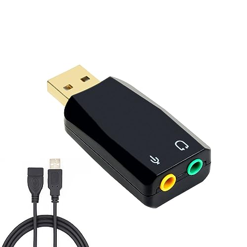 Kinetxiaxia USB 3,5 mm Stereo Jack Audio Adapter, USB auf AUX Kabel, Computer Peripheral Devices Built-in Chip für Windows Mac Linux PC Laptops Desktops PS4 PS5 Black Headphones Kinetxiaxia USB 3,5 mm Stereo Jack Audio Adapter, USB auf AUX Kabel, Computer Peripheral Devices Built-in Chip für Windows Mac Linux PC Laptops Desktops PS4 PS5 Black Headphones von Kinetxiaxia